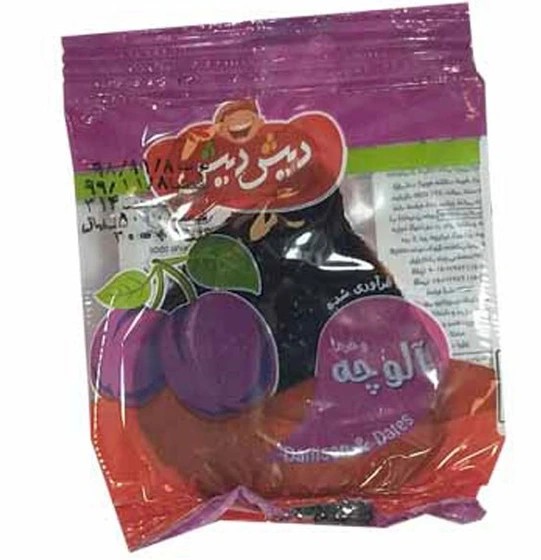دیش دیش آلوچه سیب خرما 30گرمی